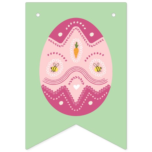 Osterfest Party Jagd mit Eiern Wimpelkette (Erste Fahne)