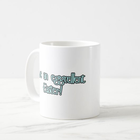 Osterfest-Tasse: "Haben Sie eine Osterfeier? Kaffeetasse (Vorderseite Links)