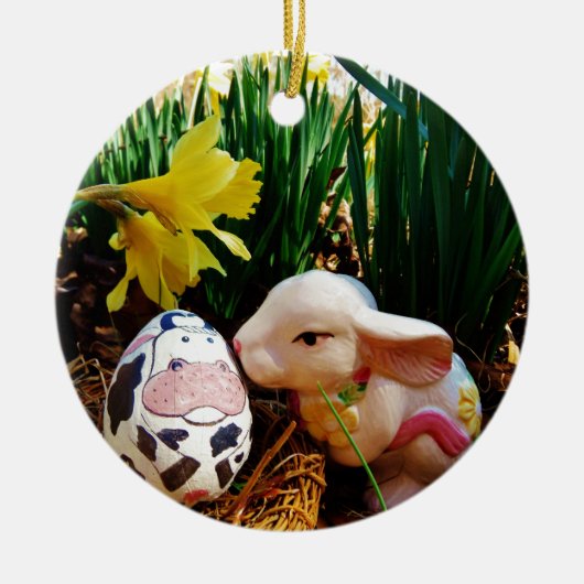 Osterfest und Kuhei Keramikornament (Vorne)