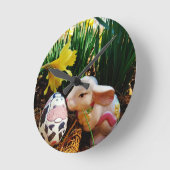 Osterfest und Kuhei Runde Wanduhr (Winkel)