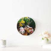 Osterfest und Kuhei Runde Wanduhr (Zuhause)