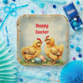 Osterfest Vintag 2 Litcken Hühnerreise Sammlung Pappteller (Party)