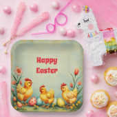 Osterfest Vintag 3 Little Chicken Holiday Collecti Pappteller (Party)