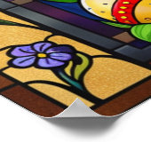 Osterfestes Glasposter Poster (Ecke)