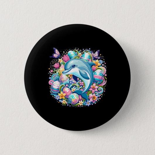 Osterfestliche Illustration mit bezauberndem Dolph Button (Vorderseite)