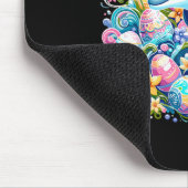 Osterfestliche Illustration mit bezauberndem Dolph Mousepad (Ecke)