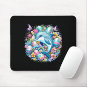 Osterfestliche Illustration mit bezauberndem Dolph Mousepad (Mit Mouse)