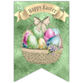 Osterfestlichkeiten in Mohn: bunte Jagdfahnen Wimpelkette (Erste Fahne)