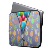 Osterfestplatte - farbenfrohe Eiergestaltung Laptopschutzhülle (Vorderseite Links)