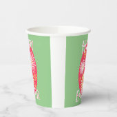 Osterfloral Moderne glückliche Ostern Pappbecher (Links)