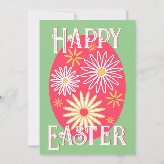 Osterfloralmodern Karte (Vorderseite)