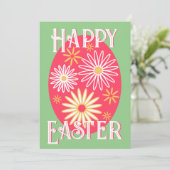 Osterfloralmodern Karte (Stehend Vorderseite)