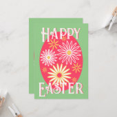 Osterfloralmodern Karte (Vorderseite/Rückseite Beispiel)