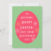 Osterfloralmodern Karte (Rückseite)