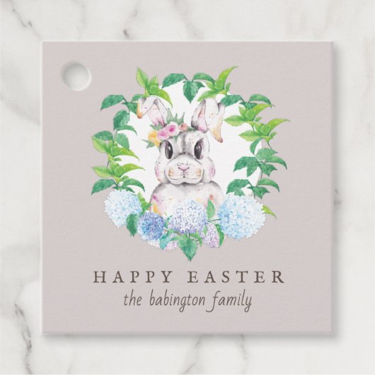 Osterflorenkranz Personalisiert Geschenkanhänger (Vorderseite)