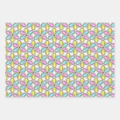 Osterflöten und -tiere geschenkpapier set (Vorderseite)