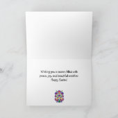 Osterfolklore mit 2 Roosters Custom Folklore Card Karte (Innenseite)