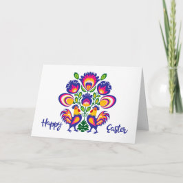 Osterfolklore mit 2 Roosters Custom Folklore Card Karte