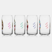 Osterfoto von Hase und Kind im ovalen Rahmen Dosenglas (Links)