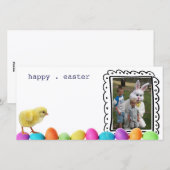 Osterfotokarte Feiertagskarte (Vorne/Hinten)