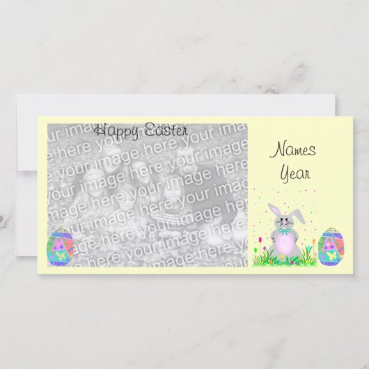 Osterfotokarte Feiertagskarte (Vorderseite)