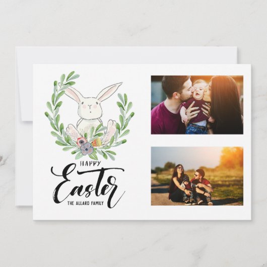 Osterfotokarte | Little Bunny Feiertagskarte (Vorderseite)