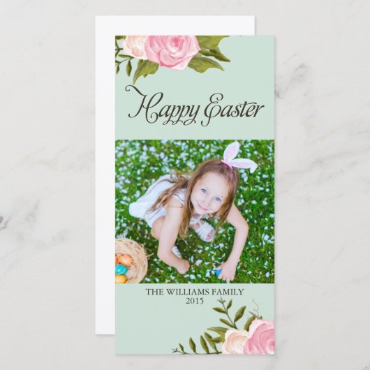 Osterfotos Feiertagskarte (Vorne/Hinten)