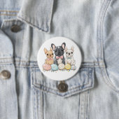 Osterfranzösische Bulldogs Button (Beispiel)