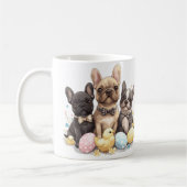 Osterfranzösische Bulldogs Kaffeetasse (Links)