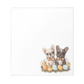 Osterfranzösische Bulldogs Notizblock (Vorderseite)