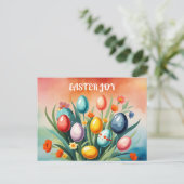 Osterfreude, Frühjahr Postkarte (Stehend Vorderseite)