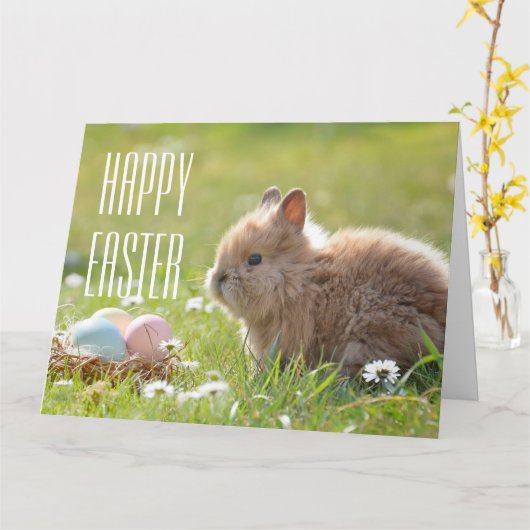 Osterfreude Karte (Gelbe Blume)