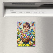 ~ OSTERFREUDE ~ Kinderküken Eier Korb ~ Magnet (In Situ (Geschirrspüler))