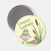 Osterfrosch-T-Shirts und Ostergeschenke Magnet (Vorderseite/Rückseite)