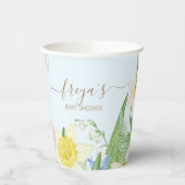 Osterfrühling blüht Blütendusche Pappbecher (Links)