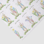 Osterfrühling blüht Peter die Kaninchen Baby Dusch Seidenpapier (Ausschnitt)