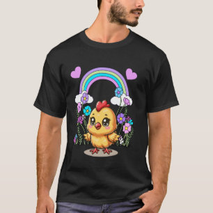Osterfrühling Küken Osterfest Blumenkind Kinder T-Shirt