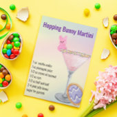 Osterfrühling Martini Cocktail Rezept Postkarte