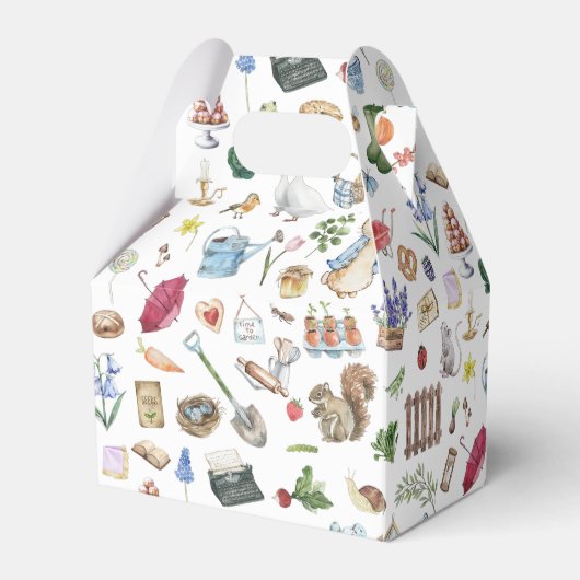 Osterfrühling Peter der Kaninchen Gefallen Box Geschenkschachtel (Rückseite)