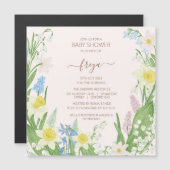 Osterfrühlingsdusche Magnetische Einladung (Vorne/Hinten)