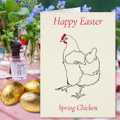 Osterfrühlingshähnchen, einfach zeichnend