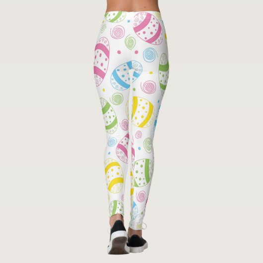 Osterfrühlingsmuster Leggings (Rückseite)