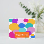 Osterfrühlingspunkte Polka Dots Postkarte (Stehend Vorderseite)