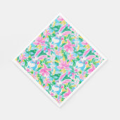 Osterfrühlingssaison Bunnies Blume Preppy Serviette (Ecke)