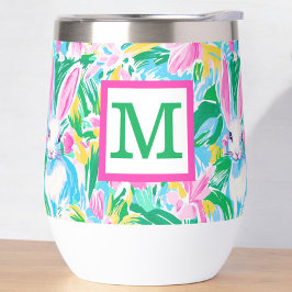 Osterfrühlingssäule Blume Preppy Monogram