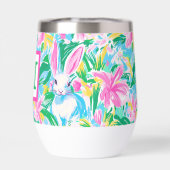 Osterfrühlingssäule Blume Preppy Monogram (Rückseite)