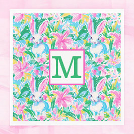 Osterfrühlingssäule Blume Preppy Monogram Serviette
