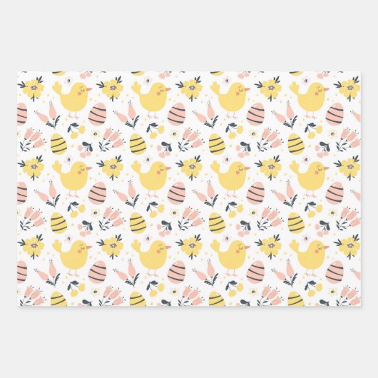 Osterfrühlingssäule Set von 3 Wrapping Paper Geschenkpapier Set (Vorderseite 3)