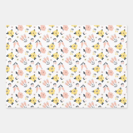 Osterfrühlingssäule Set von 3 Wrapping Paper Geschenkpapier Set (Vorderseite 2)