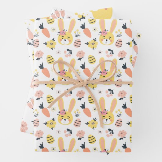 Osterfrühlingssäule Set von 3 Wrapping Paper Geschenkpapier Set (Beispiel)